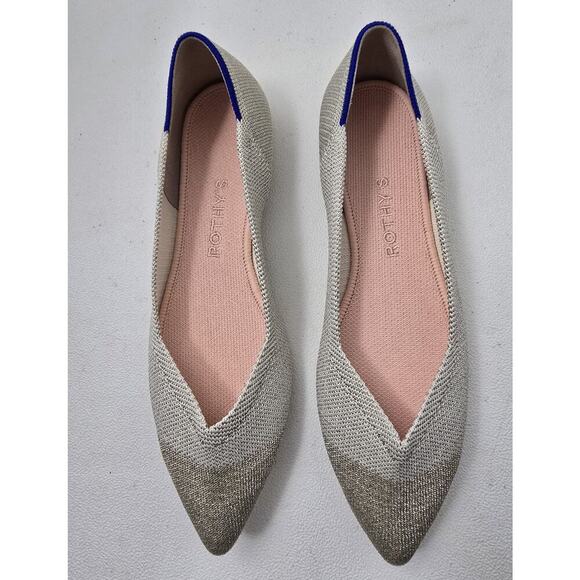 Rothy’s Women’s Flats Diamond Metallic Style 002-299 - Sz 7.5 NEW - Picture 5 of 11